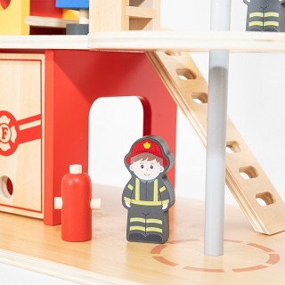 Viga Toys® Wooden Fire Station Playset